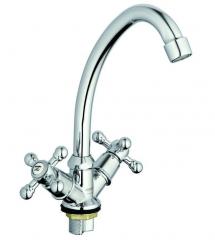 

Смеситель для умывальника TOUCH-Z Mayfair 204-JC елочка, крест, керамика