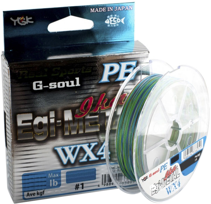 

Шнур YGK G-Soul EGI Metal 150 м 0.117 мм 0.5 кг/10 lb Разноцветный (55450006)