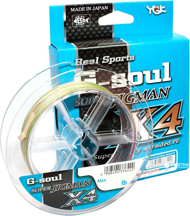 

Шнур YGK Super Jig Man X4 200 м 0.26 мм 2.5 кг/35 lb Разноцветный (55450143)