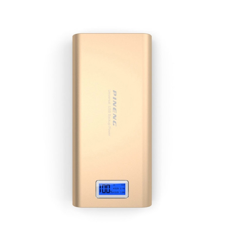 

Внешний аккумулятор Power Bank Pineng PN-989 20000 mAh Gold