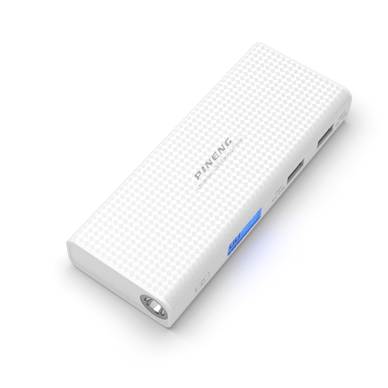 

Внешний аккумулятор Power Bank Pineng PN-953 10000 mAh White