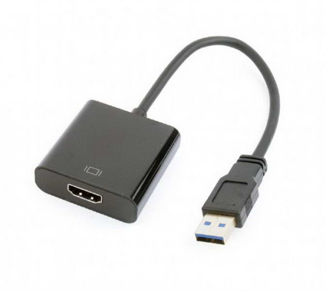 

Адаптер Cablexpert (A-USB3-HDMI-02) USB3.0-HDMI, 0.15 м, черный