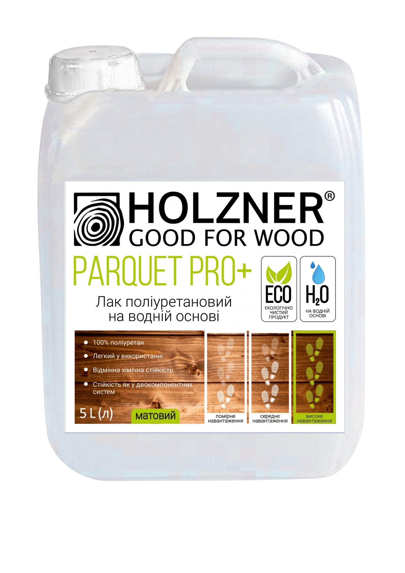 

Лак для паркету SOFI Holzner Parquet PRO+ матовий 5 л