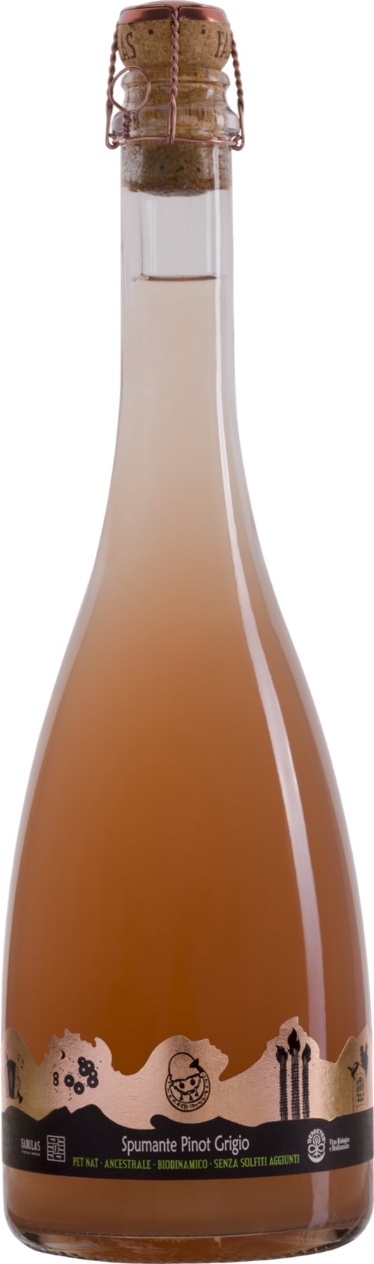 Вино ігристе Fabulas Pinot Grigio Vino Spumante Brut Ancestrale біле брют 0.75 л 12% (8053839490490)