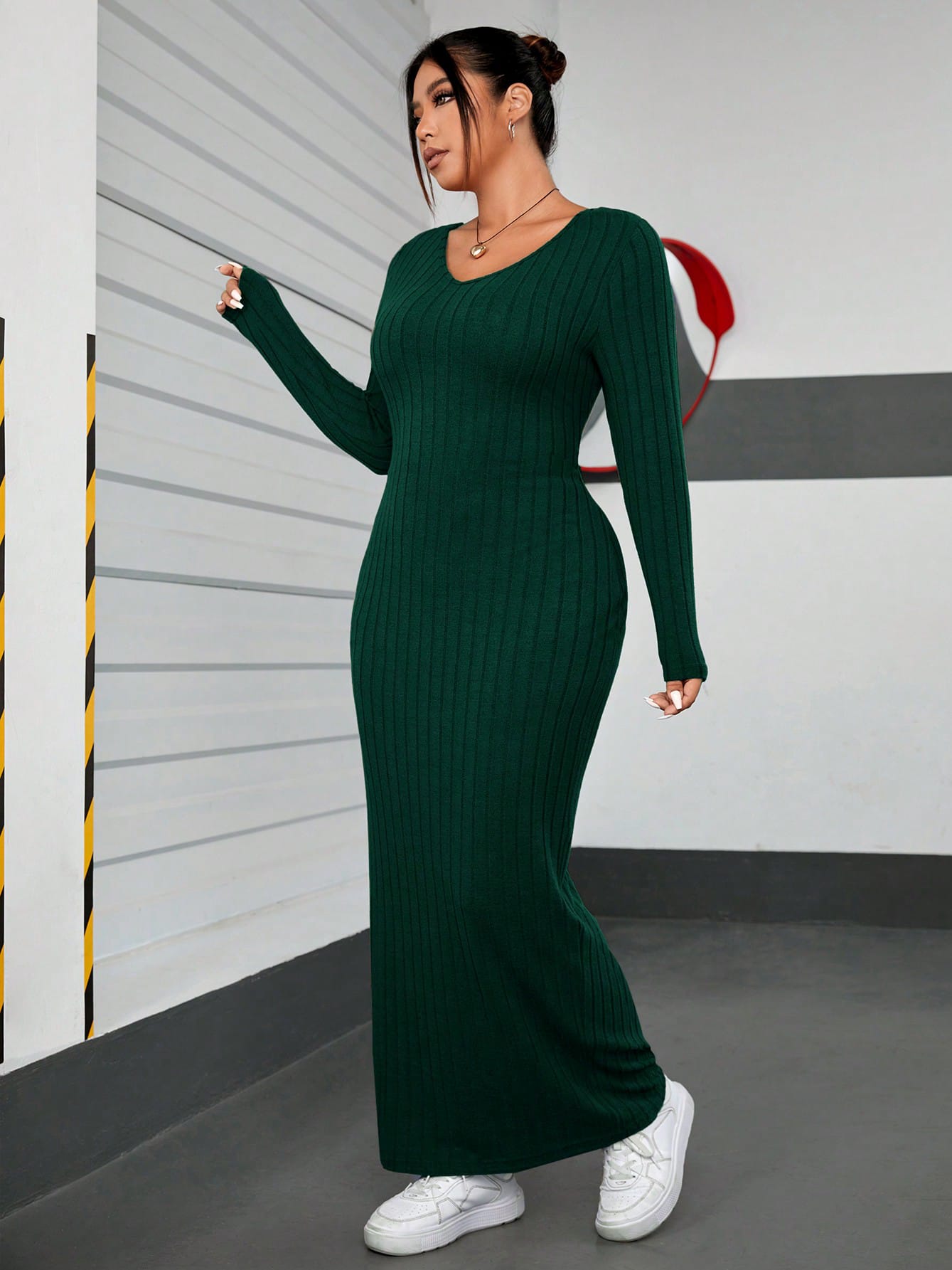 Сукня осіння жіноча SHEIN GD-00217482 4XL Темно-зелена від Rozetka на платформі USKIDKA Акція на Сукня осіння жіноча SHEIN GD-00217482 4XL Темно-зелена від Rozetka
