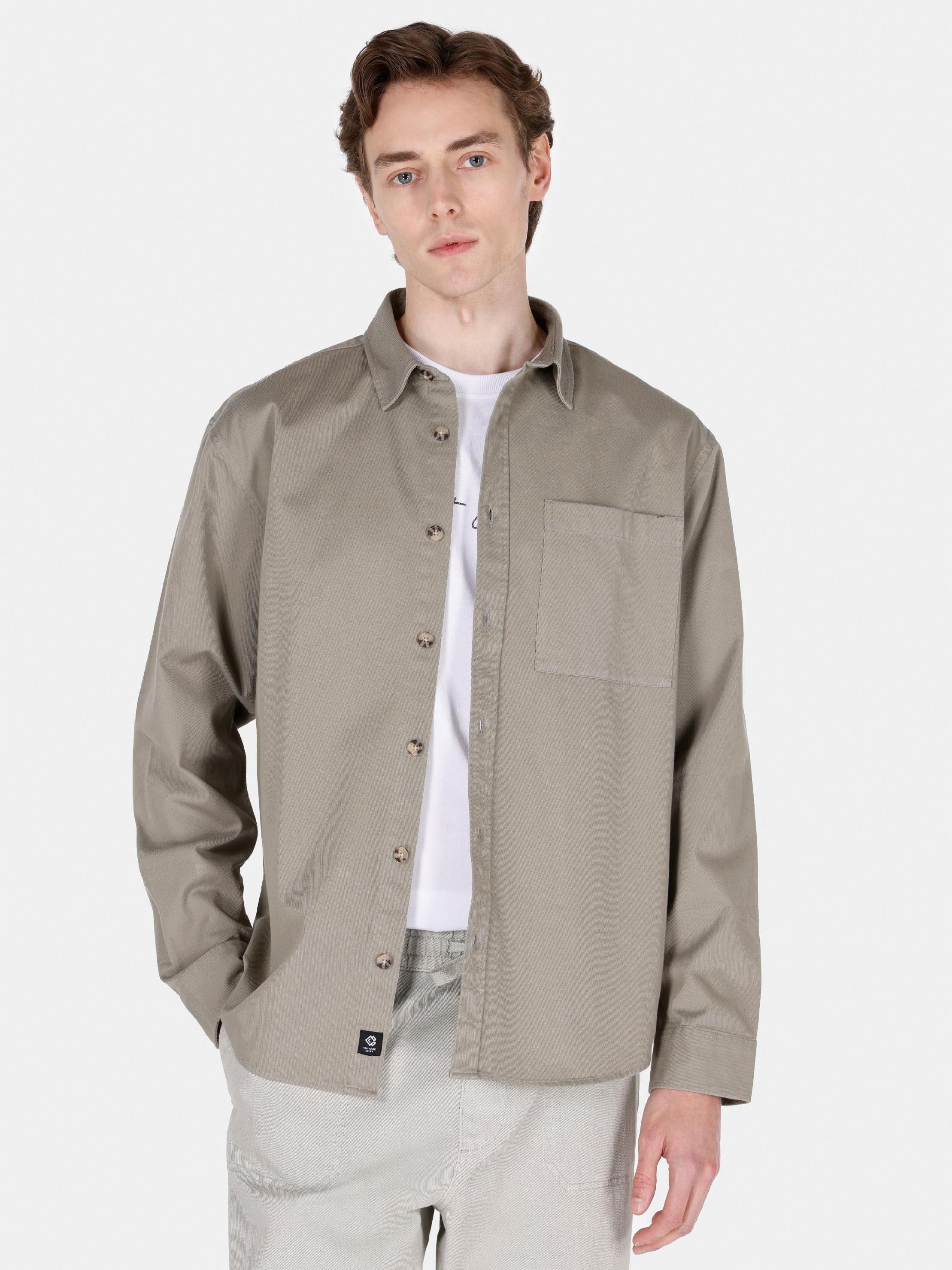 Сорочка бавовняна оверсайз чоловіча Colin's CL1073012LKH M Light Khaki від Rozetka на платформі USKIDKA Акція на Сорочка бавовняна оверсайз чоловіча Colin's CL1073012LKH M Light Khaki від Rozetka