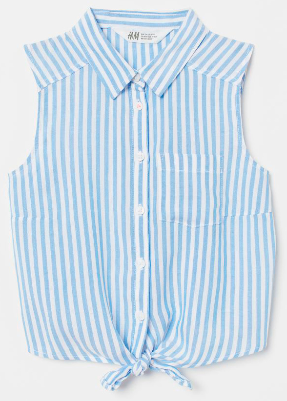 

Блузка H&M 0867837-1 152 см Голубая (2000001788189)