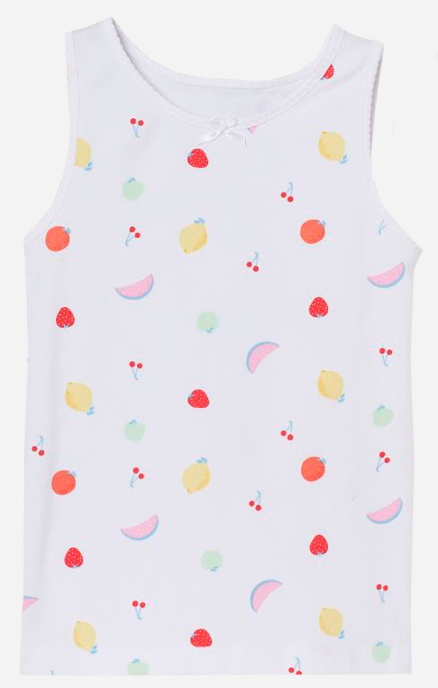 

Майка H&M 0630525-1 134-140 см Белая фрукты