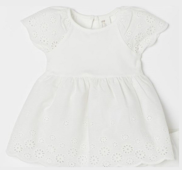 

Платье H&M 0704533-9 74 см Белое