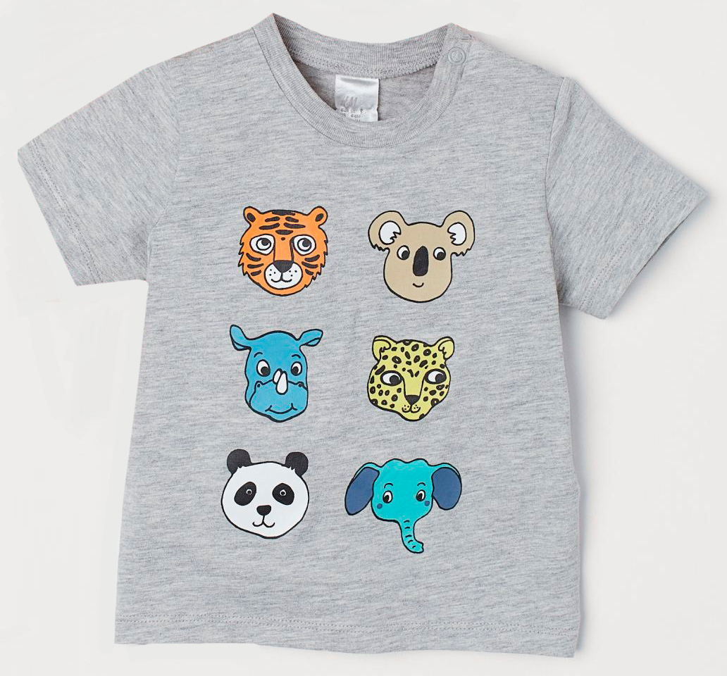 

Футболка H&M 06961819 68 см Серая