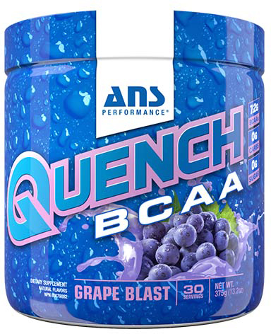 

Аминокислоты ANS Performance QUENCH BCAA 375 г Виноградный взрыв (659153875937)