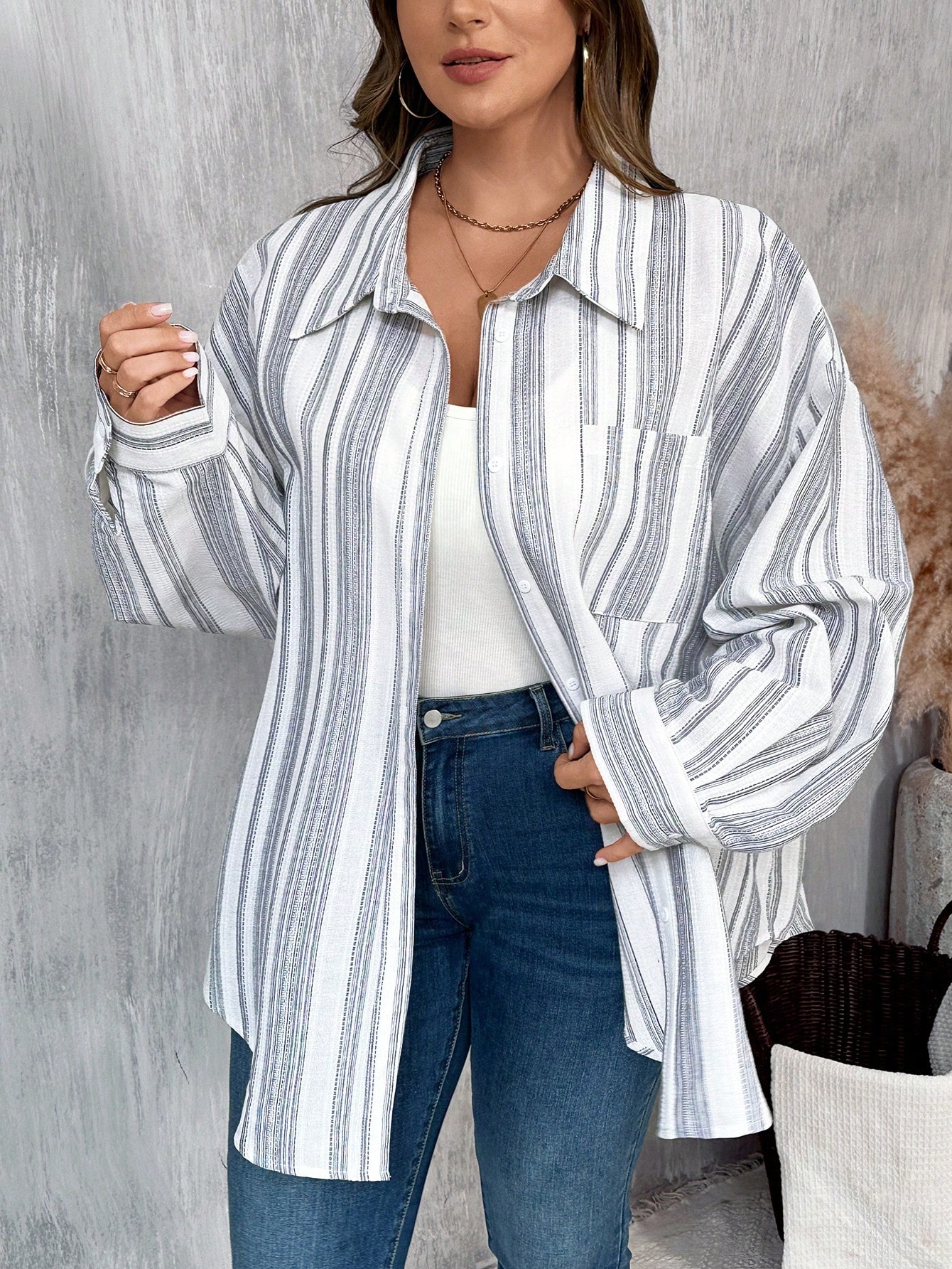 Сорочка оверсайз жіноча SHEIN GD-00219131 4XL Темно-синя від Rozetka на платформі USKIDKA Акція на Сорочка оверсайз жіноча SHEIN GD-00219131 4XL Темно-синя від Rozetka