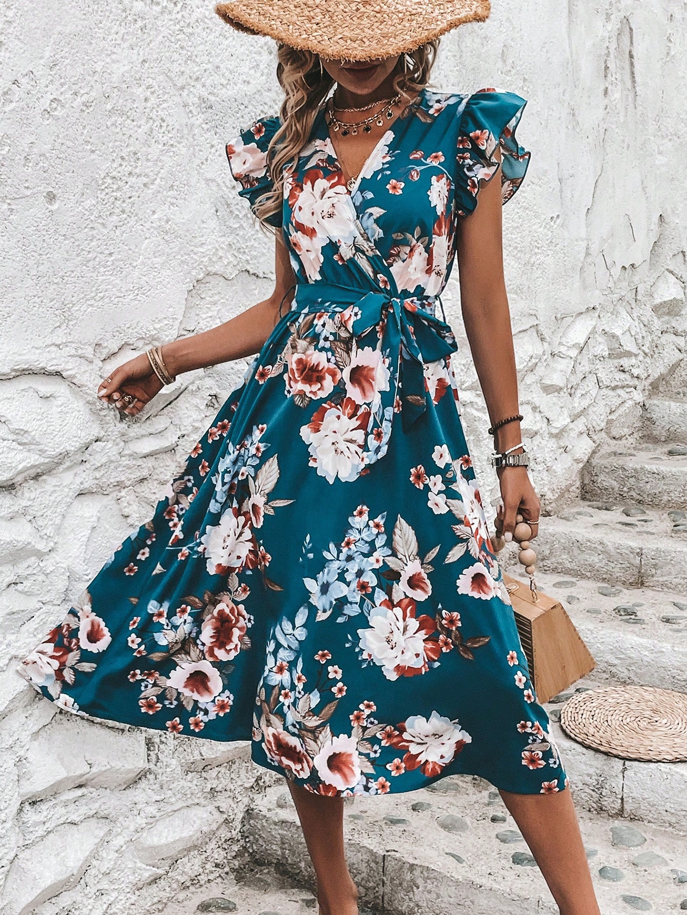 Сукня жіноча SHEIN GD-00203208 S Синя від Rozetka на платформі USKIDKA Акція на Сукня жіноча SHEIN GD-00203208 S Синя від Rozetka