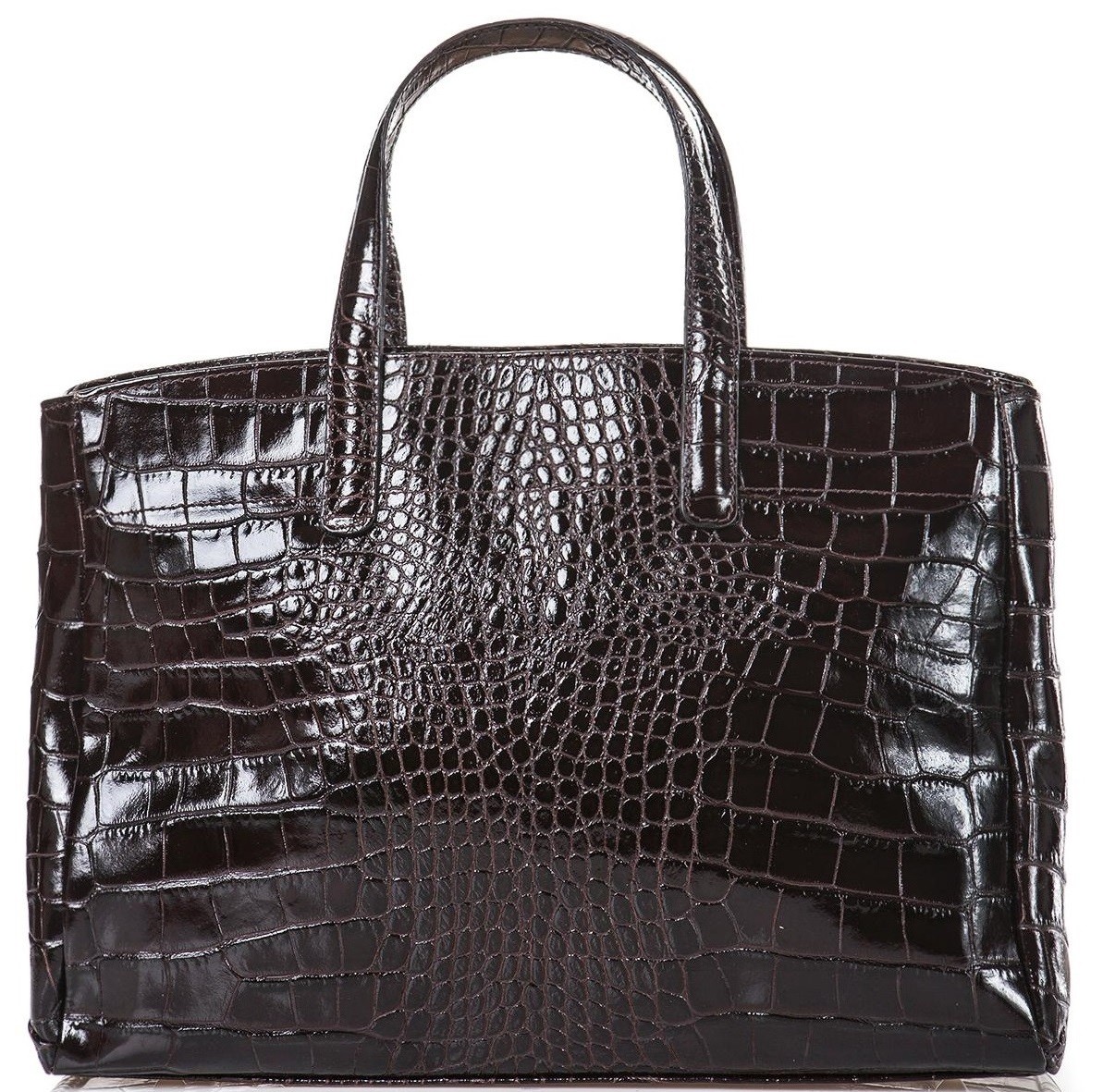 

Женская кожаная сумка Italian bags DB8864 dark brown
