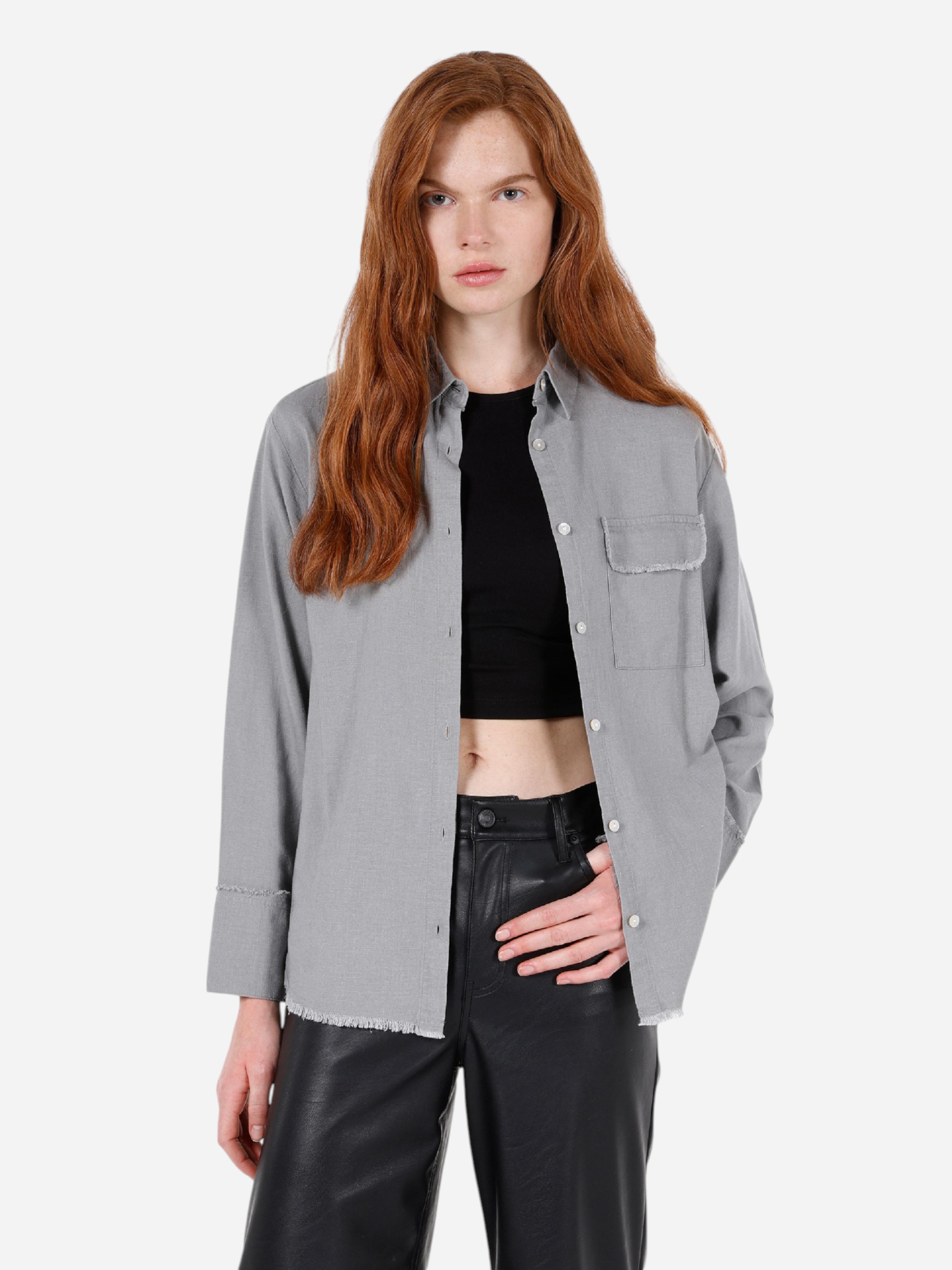 Сорочка жіноча Colin's CL1072496GRA L Gray від Rozetka на платформі USKIDKA Акція на Сорочка жіноча Colin's CL1072496GRA L Gray від Rozetka