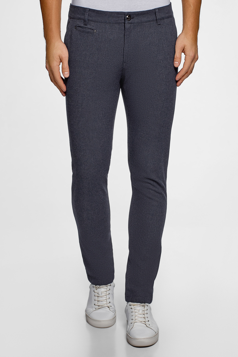 

Мужские темно-серые брюки Oodji 36-182 2L150158M/48803N/7975O