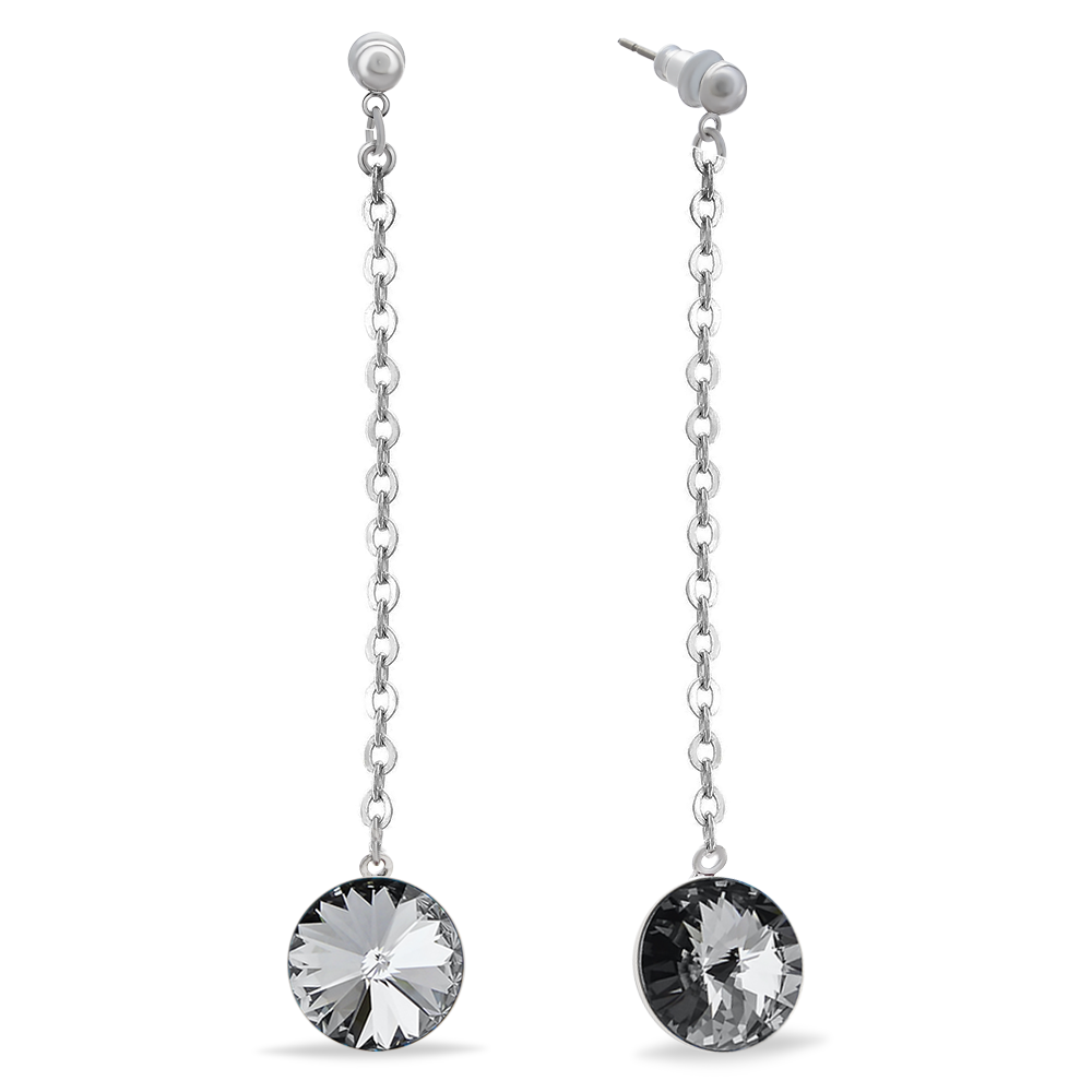 

Серьги KOBI RIVOLI KOLO na retizek 12 мм со Swarovski модели 7740-1074-37-32