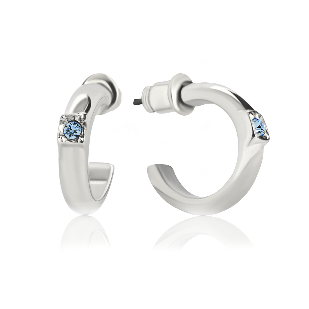 

Серьги KOBI Krug 15 мм со вставкой Swarovski модели 7740-1866-12-32