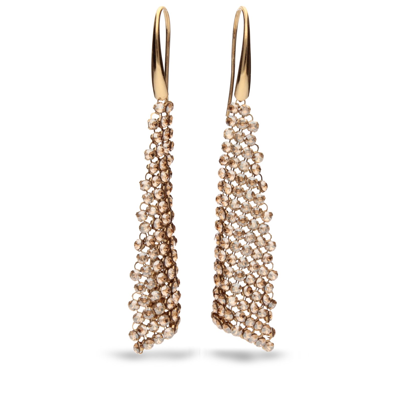 

Серебряные серьги SPARK Flapper со Swarovski модели KWMESH12GS