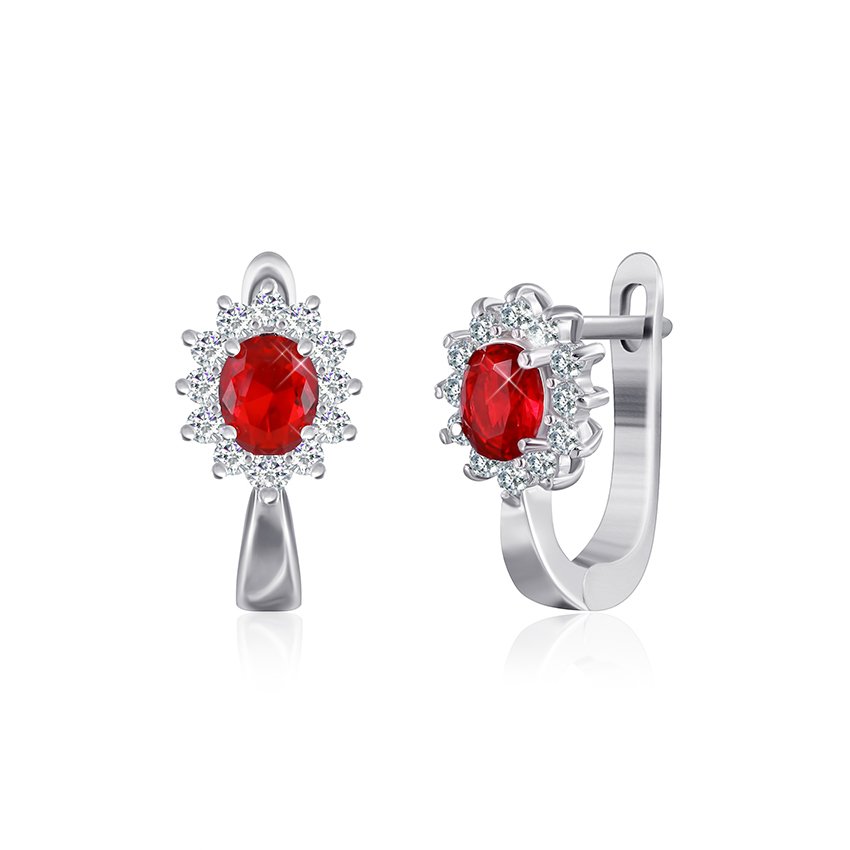 

Серебряные серьги Silvex925 с фианитом модели СК2ФРу/375