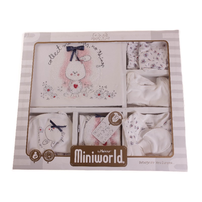 

Подарочныйковий Комплект 10 од. для девочки MINIWORLD 14135 62 см красный (462956)