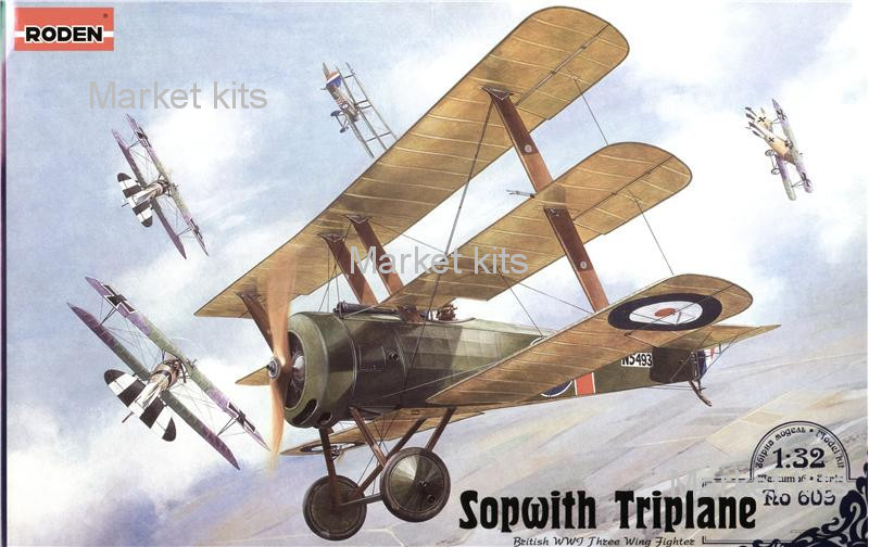

Истребитель Sopwith Triplane 1:32 RODEN (RN609)