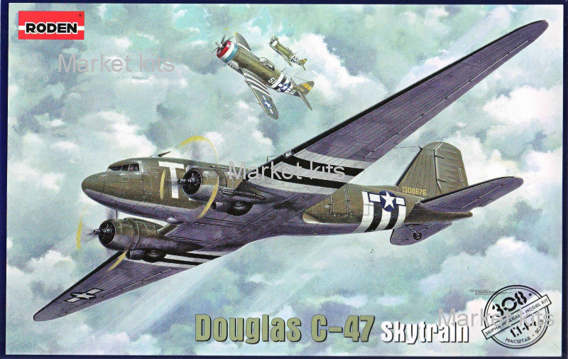 

Военно-транспортный самолет Douglas C-47 Skytrain 1:144 RODEN (RN308)