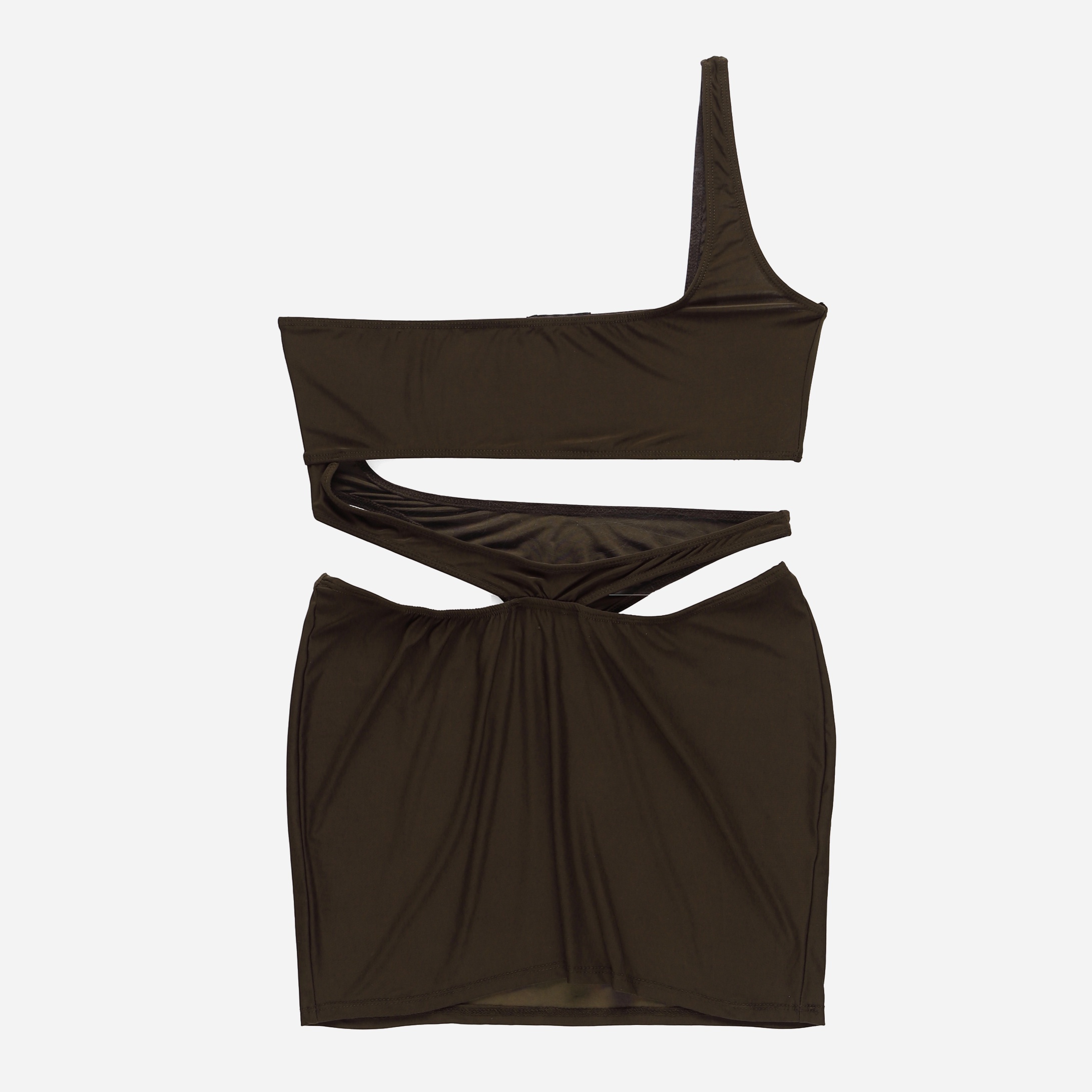 Акція на Сукня коротка літня жіноча Pretty Little Thing GD-00187871 12 Коричнева від Rozetka