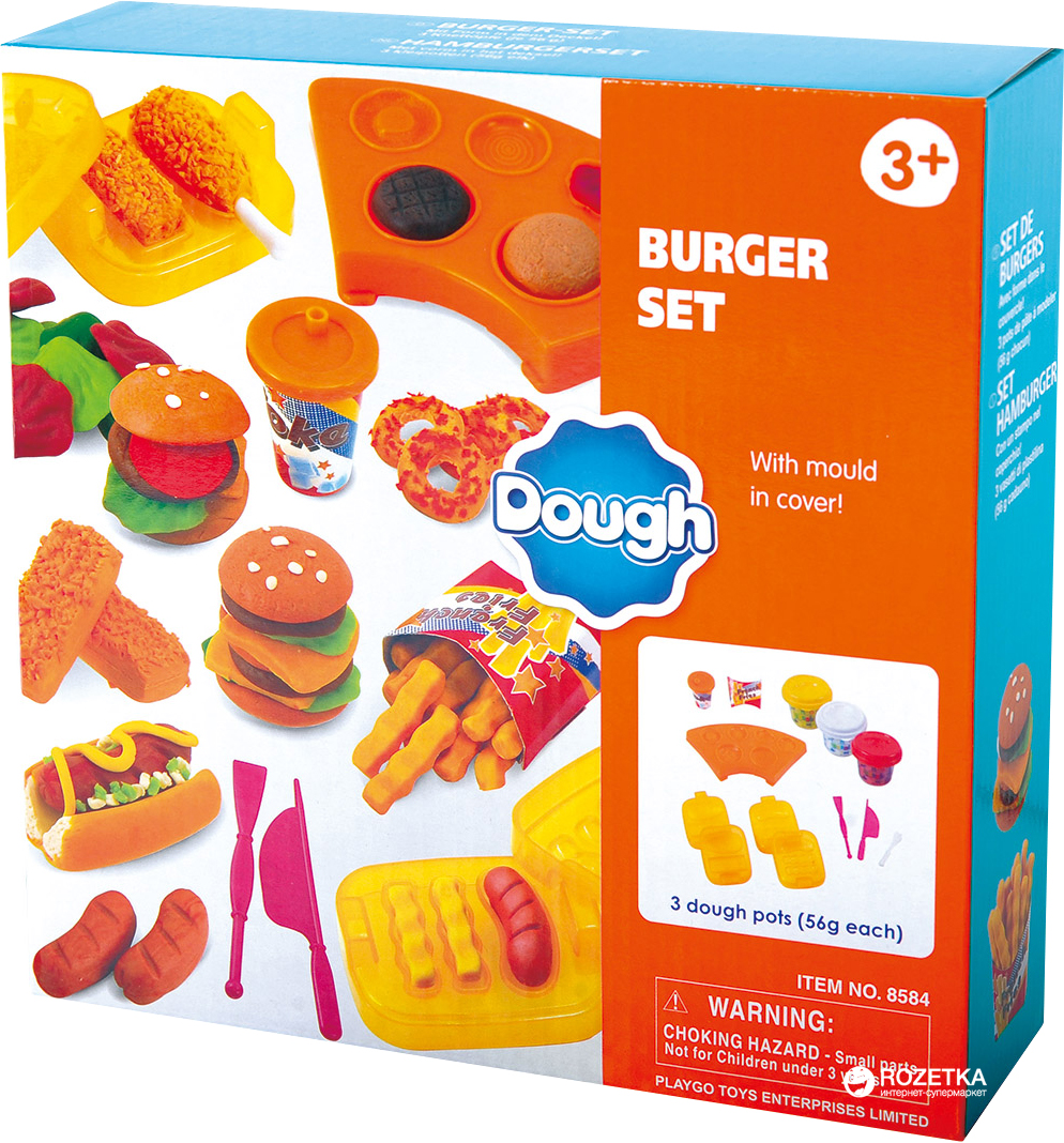 

Набор для лепки PlayGo Бургерная (8584) (4892401085849)