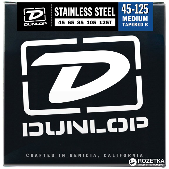 

Dunlop DBS45125T Stainless Steel Medium 5 Tapered B (45-125)
