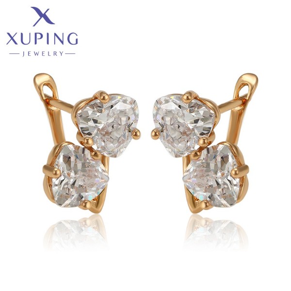 

Серьги Xuping с белыми фианитами позолота 18К 1772000