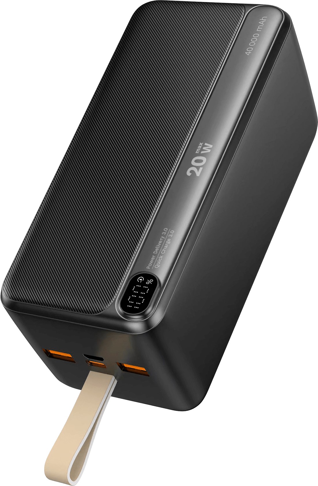 фото Зовнішній акумулятор (павербанк) Kruger&Matz KM0908 40000mAh Black