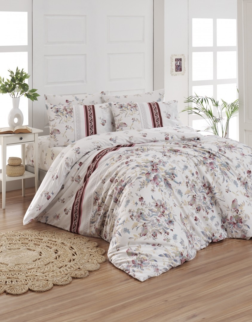 

Комплект постельного белья полуторный First Choice Ranforce Nevresim Takımı Peggy Gold 160х220 (FCS-0426)