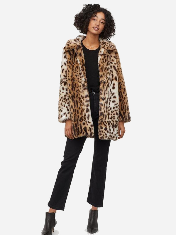 

Шуба H&M -0780955-0 L Бежевая