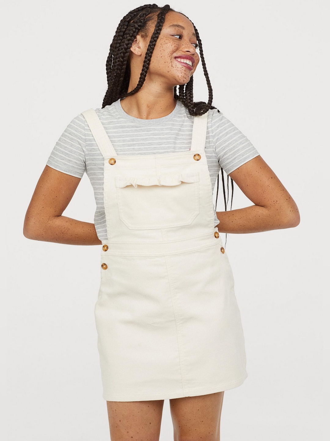 

Сарафан вельветовый H&M 0708770-0  Кремовый, Сарафан вельветовый H&M 0708770-0 34 Кремовый