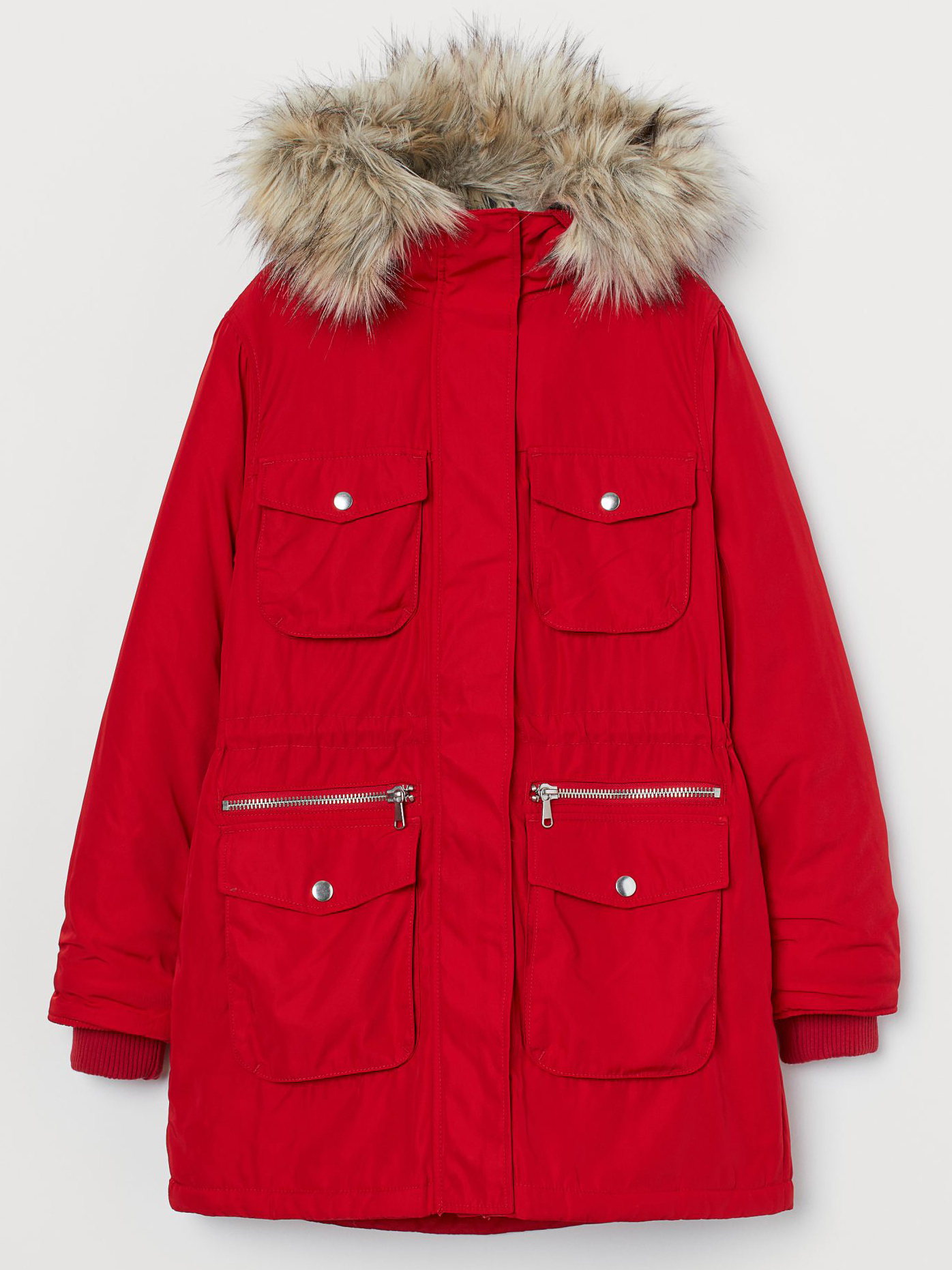

Парка H&M 0740213-0 L Красная