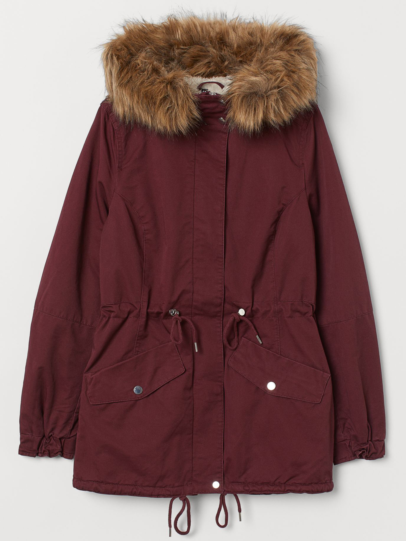 

Парка H&M 0721266-0 38 Бордовая