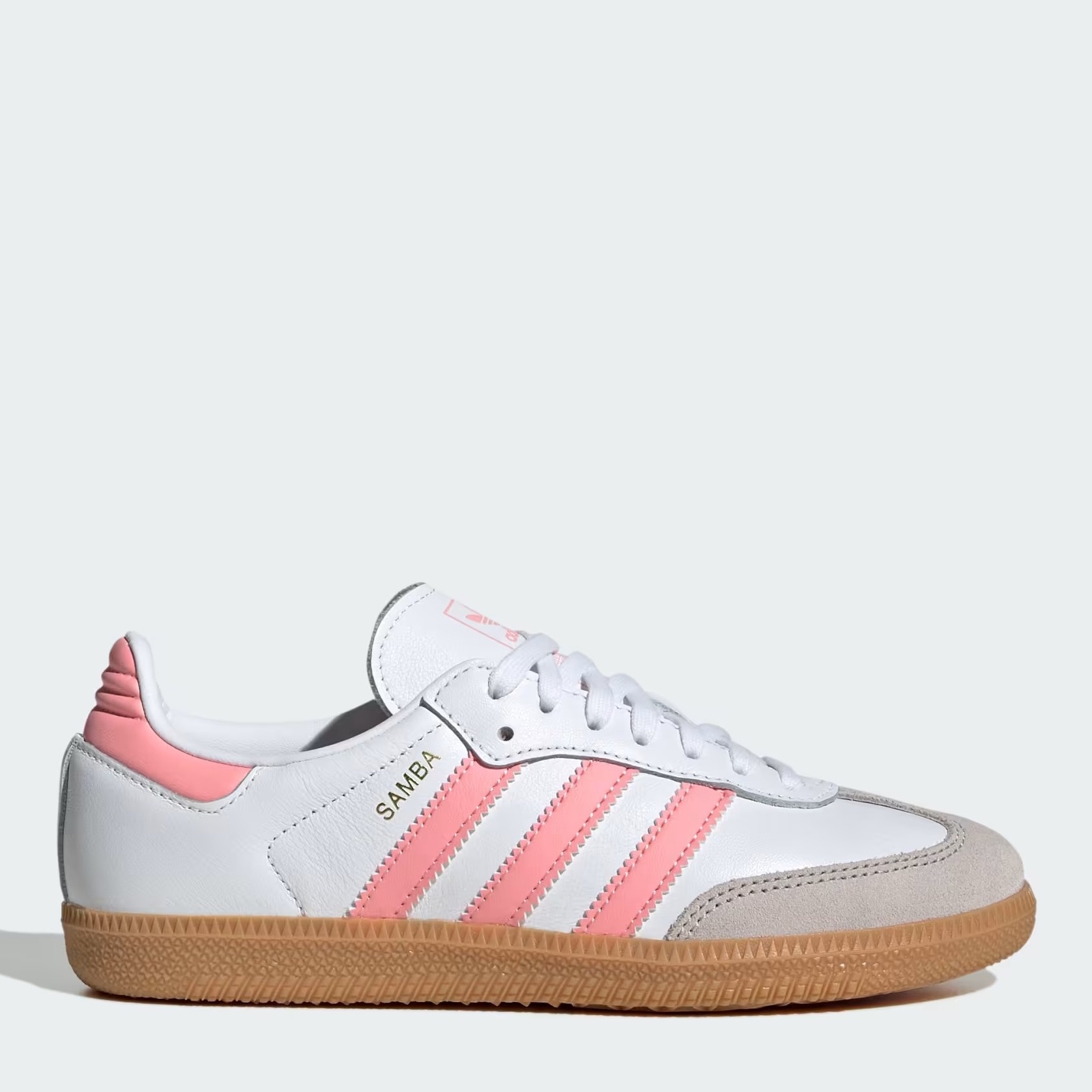 Акція на Підліткові кеди для дівчинки Adidas Samba Og J JP5480 38 Ftwwht/Sepisp/Gum3 від Rozetka