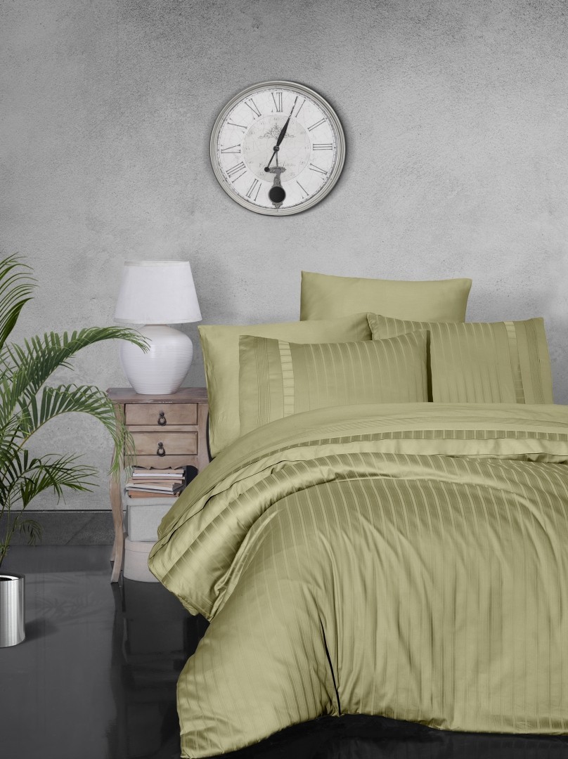 

Комплект постельного белья евро First Choice Deluxe SATIN New Trend Z. Yeşili 200х220 (FCS-0092)