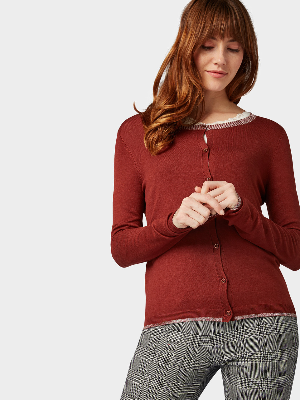 

Кардиган Tom Tailor 1005557 S Коричневый