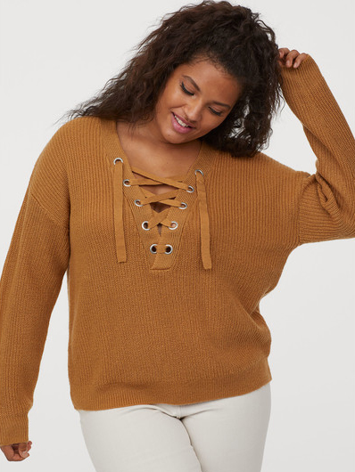 

Пуловер H&M 0781597-0 3XL Светло-коричневый