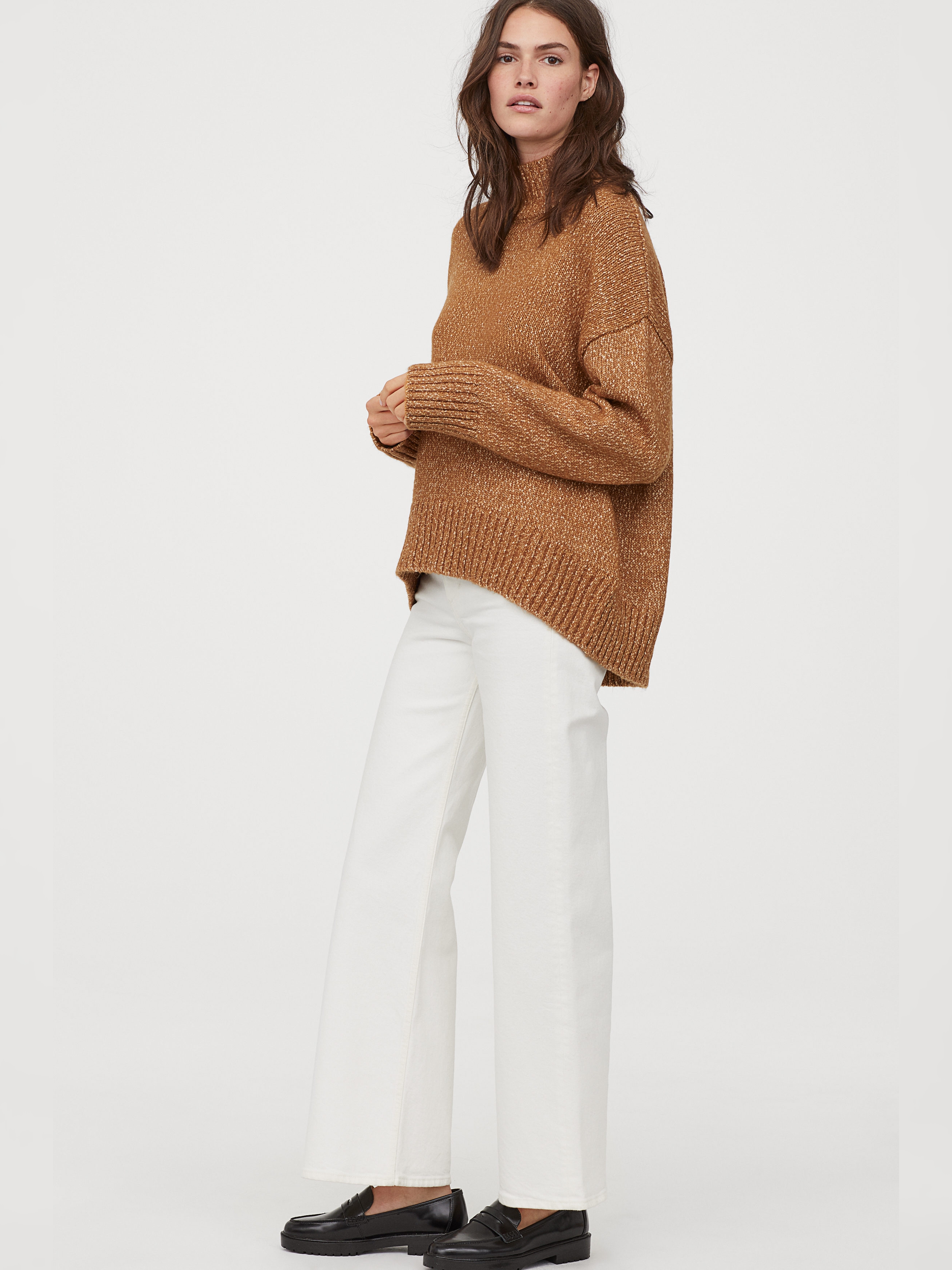 

Свитер H&M 0777143-0 L Горчичный