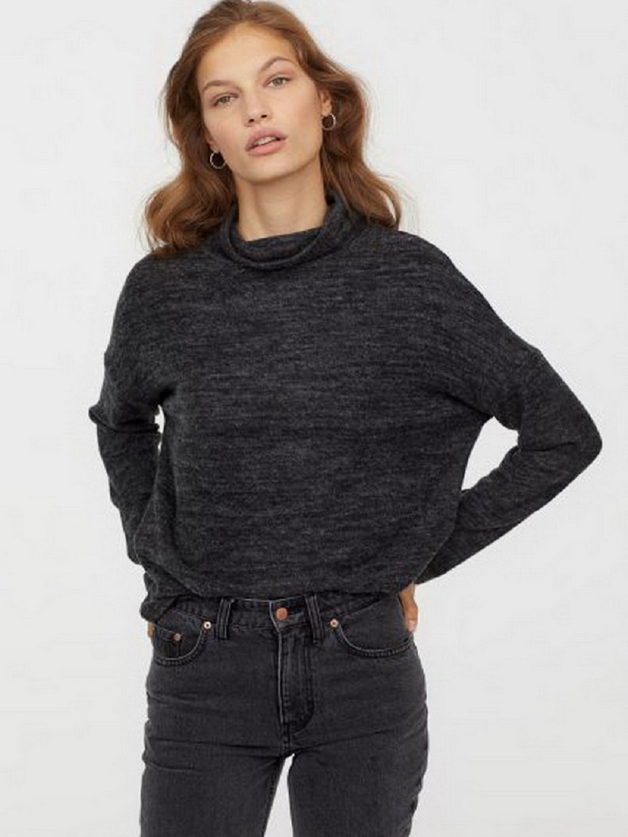 

Водолазка H& 0710899-8  Серая, Водолазка H&M 0710899-8 M Серая