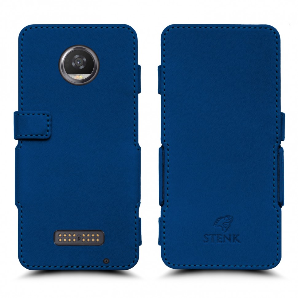 

Чехол книжка Stenk Prime для Motorola Moto Z2 Play Синий