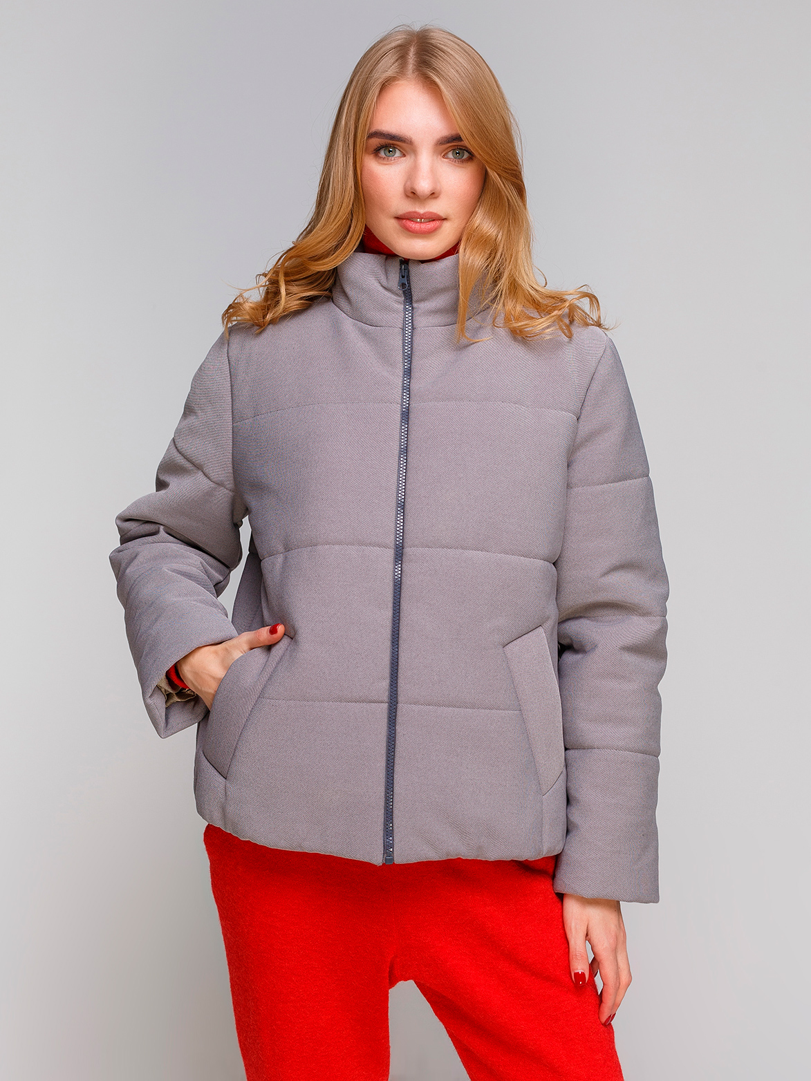 

Куртка ANNA YAKOVENKO 2883  Серая, Куртка ANNA YAKOVENKO 2883 XL Серая