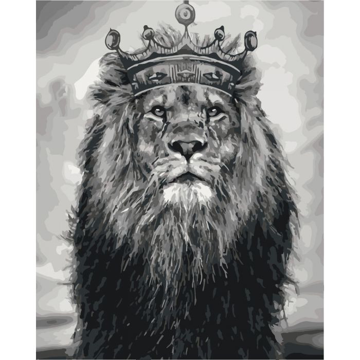 

Картина по номерам. Животные, птицы "Король Лев" 40*50см KHO4079
