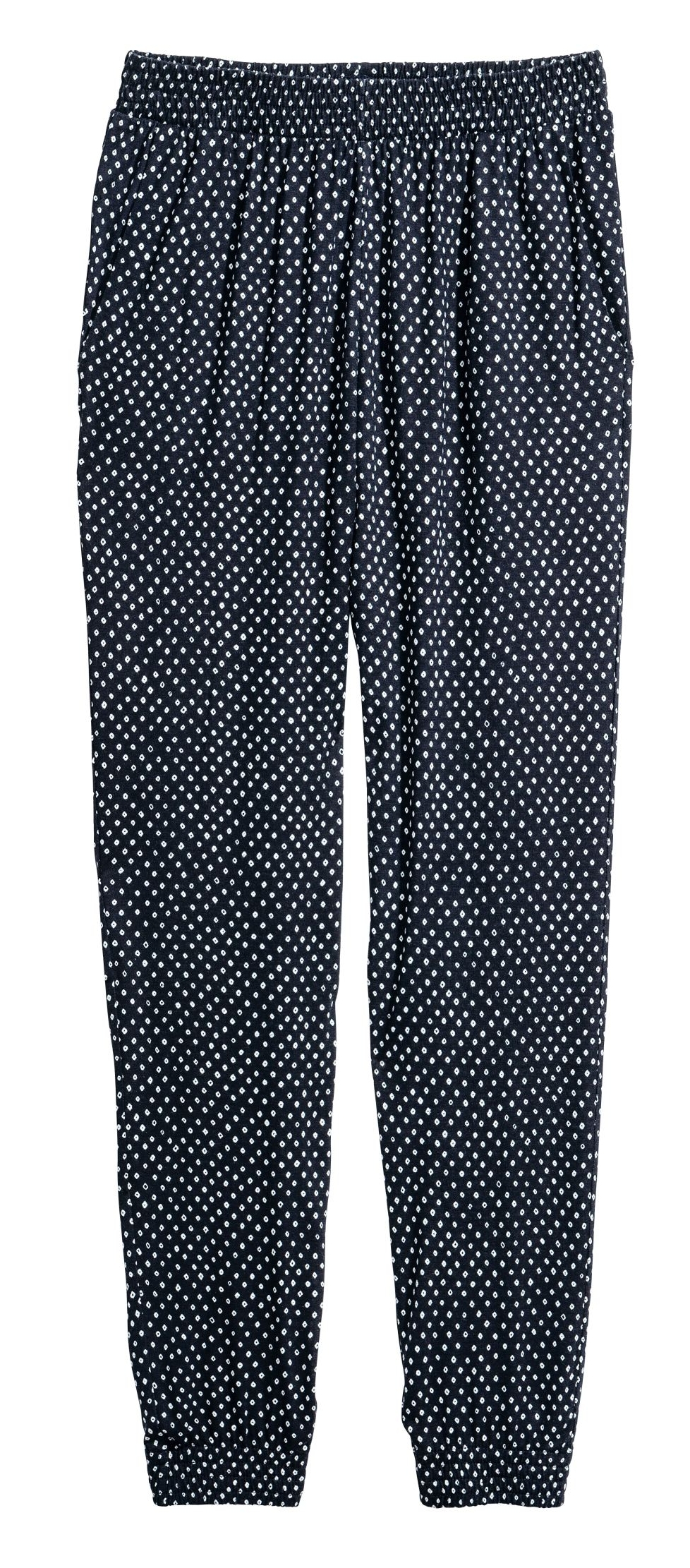 

Брюки H&M 1863725RP1 M Темно-синие в горошек
