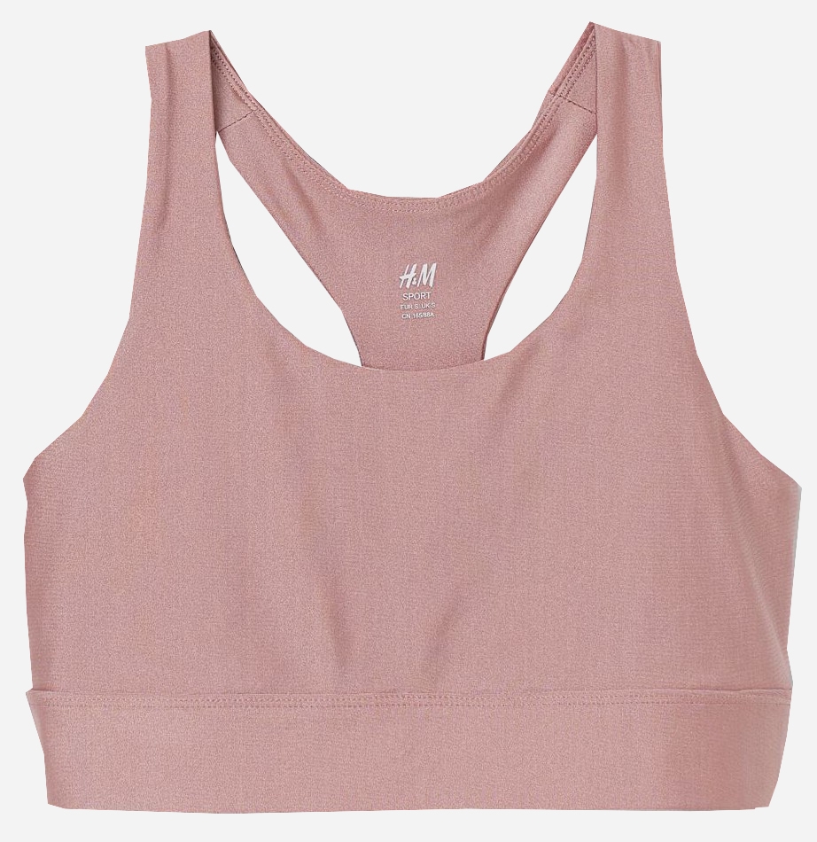 

Спортивный топ H&M Sport 8650862dm L Розовая пудра
