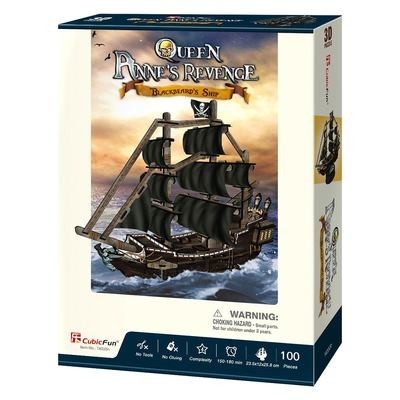 

3D пазл CubicFun Корабль Месть Королевы Анны (T4005h) (6944588240059)