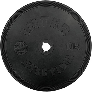 Диск пластиковый 10 кг Inter Atletika - 26 мм – фото, отзывы ...